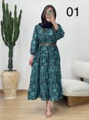 مانتو پیراهنی فلور کد 937