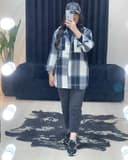 شکت چهارخونه کلاهدار کد338