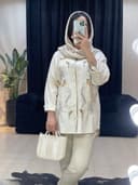 شومیز مانتویی گلدوزی zara