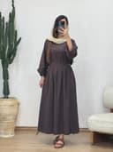مانتو پیراهنی بغل کمربندی کد1635