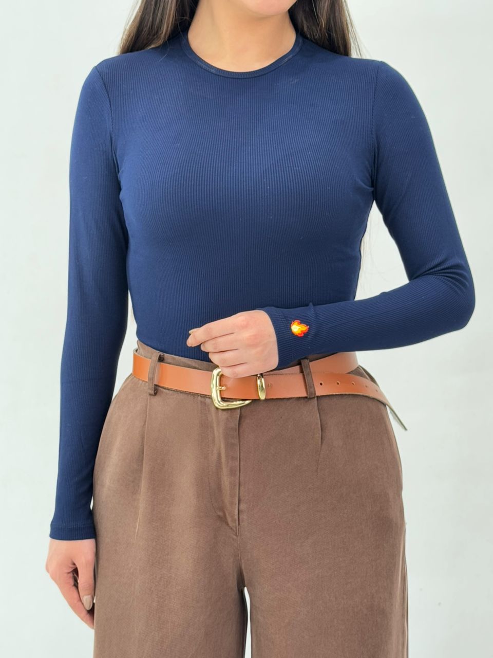 بلوز یقه گرد صبا کد1944