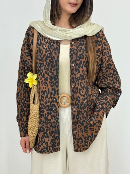 شومیز پلنگی‌ کد1977