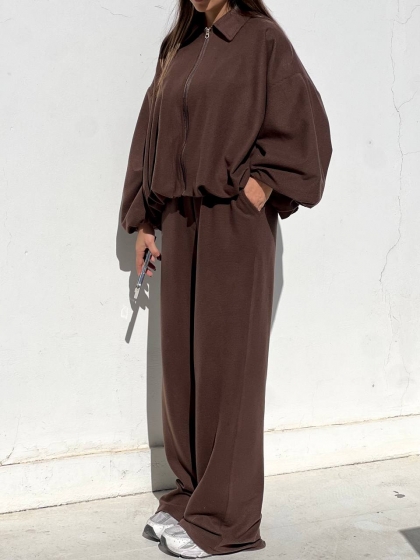 ست بامبر شلوار آستردار کد1904