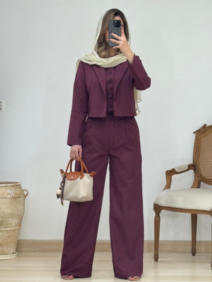 کت شلوار و جلیقه رعنا کد 1971