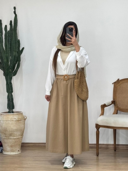 دامن لینن سوسن کد 1628