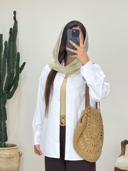 شومیز تک‌سفید کد1691