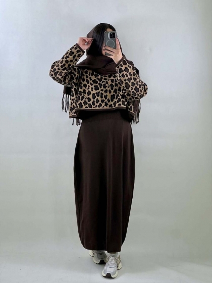 ست رویه سارافون پلنگی کد1911